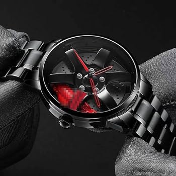 Amazon.co.jp: 自動巻き時計車のホイール時計アナログクォーツ時計 Amazon.co.jp: 自動巻き時計車のホイール時計アナログクォーツ時計